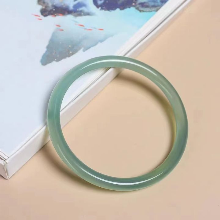 Natural%20Ice%20Agate%20Bracelet%20Round%20Flat%20Bar%20Clear%20Water%20Green%20Jade%20Bracelet%20Chalcedony%20Maiden%20Oil%20Green%20Bracelet%20Manufacturers%20Wholesale%20One%20Generation%20-%20Image%208