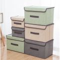 supergogosupply #COD 2in1 Plain Color Foldable Storage Box Organizer With Cover set Multifunction. 