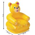 INTEX Inflatable Kids Happy Animal Teddy Air Chair with Hand Air Pump Inflatable Sofa/ Chair.