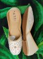 Pakistani style Nagra shoes for women and girls colour white. 