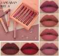 HANDAIYAN your logo 6 Colors waterproof transfer red lipstick long wear private label diy lipgloss making kit. 