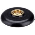 1x Cello Endpin Stopper Stop Holder Anchor Protector Non-Slip with Metal Eye & 5Pcs Violin Tail Gut Tail Cord Gut Cord Nylon with Brass Screw for 3/4 4/4 Fiddle Violin Black. 
