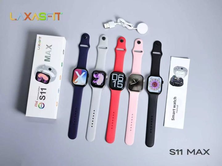 S11%20Max%20Laxasfit%20Smart%20Watch%202.19%20Inch%20AMOLED%20Display%20NFC%20Bluetooth%20Call%20Wireless%20Charging%20-%20Image%202