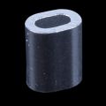 200Pcs Steel Wire Rope Aluminum Ferrules Sleeves Silver - 100Pcs 1Mm Diameter & 100Pcs 3Mm Diameter - Silver.