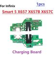 Charger USB Charging Port Dock Connector Board Flex Cable For Infinix Smart 5 X657 X657B X657C (WIth IC Support fast Charge) Replacement Repair Parts. 