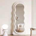 Wavy Floor Mirror63 X 24Full Length Mirror Stand Flannel Irregular Wavy Mirror.