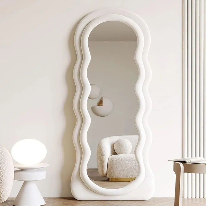 Wavy%20Floor%20Mirror63%20X%2024Full%20Length%20Mirror%20Stand%20Flannel%20Irregular%20Wavy%20Mirror%20-%20Image%202