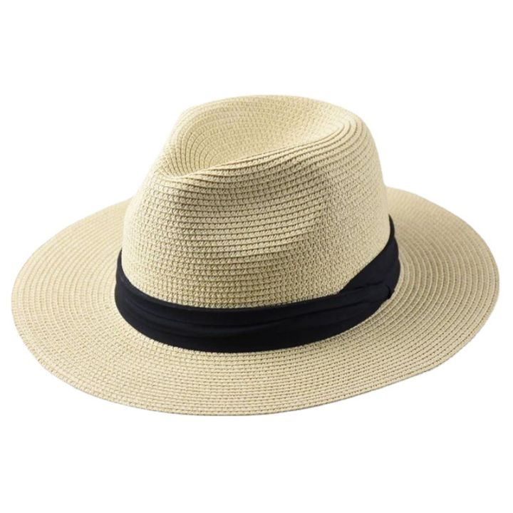 Panama%20straw%20hat%20man%20summer%20outdoor%20outing%20sunscreen%20sun%20hat%20British%20simple%20casual%20hat%20beach%20sun%20hat%20-%20Image%205