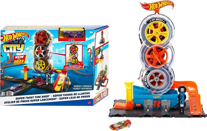 Hot%20Wheels%20HDP02%20City%20Super%20Twist%20Tire%20Shop%20Playset%20-%20Image%204