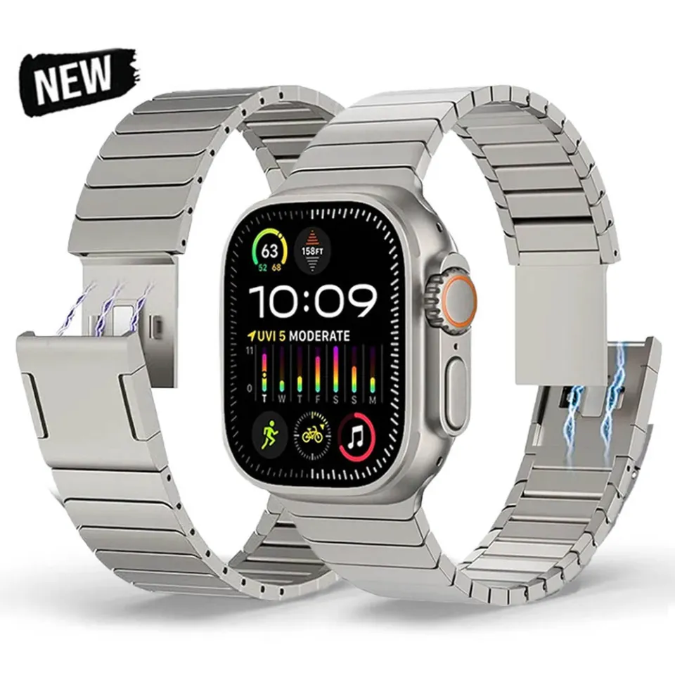 Steel Band Apple Watch Series 44mm Stainless Steel Magnetic Link
