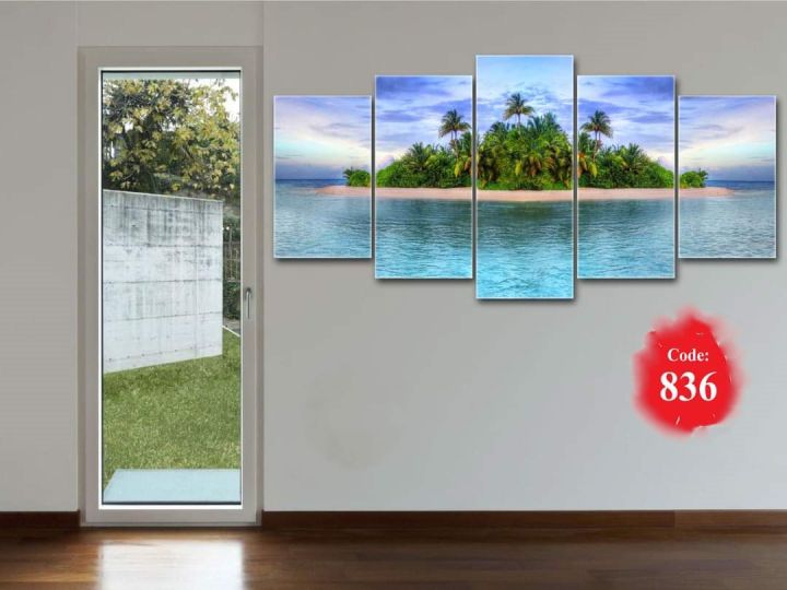 5Pcs In 1 Set Wall Canvas Art printing | Daraz.com.bd