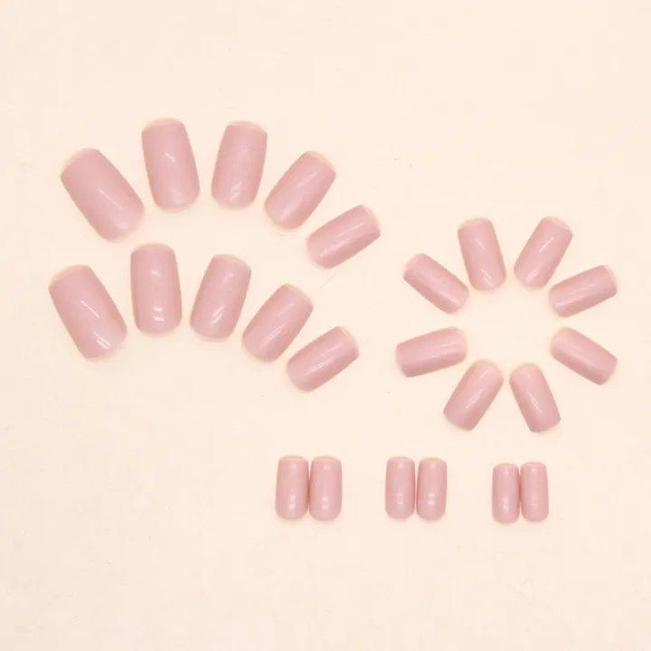 24Pcs%20Pink%20Fake%20Nails%20with%20Glue%20DIY%20Art%20Design%20False%20Nails%20Wearable%20Nails%20Stylish%20Pattern%20Artificial%20Nails%20-%20Image%204