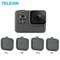 TELESIN CPL Polarizing Polarizer ND4 ND8 ND16 Filters Action Camera Lens Filter Set for GoPro Hero 5 Hero 6 Hero 7 ( Black). 