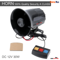 VIP Emergency 105dB Loud Horn for Car, Motorcycle, Electric Vehicle – 12V 30W Siren with 3 Tones, Easy Installation, Durable Design (for Emergency Vehicles and Permitted VIPs).