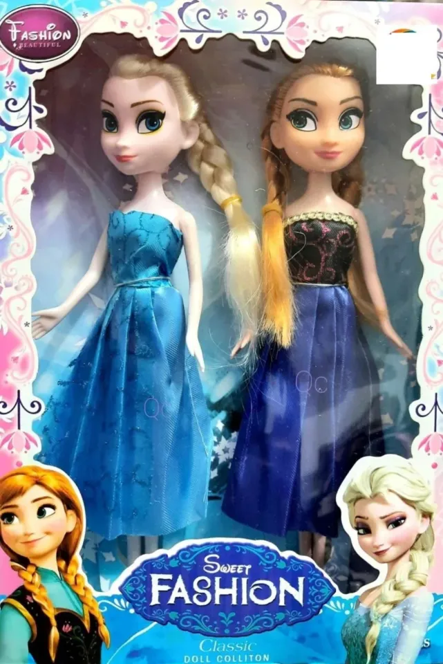 Frozen Anna Elsa Doll Set for Girls Play Fun Frozen Doll Set Barbie Two Piece Frozen Barbie Elsa Anna China Doll Doll doll Daraz .bd