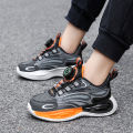 Boy's shoes 2023 Autumn New Children Running Sneaker Middle and Big Boys Rotating Button Basketball Shoes. 