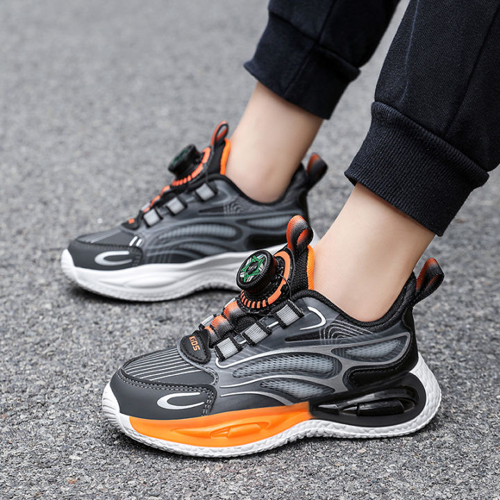 Boy's%20shoes%202023%20Autumn%20New%20Children%20Running%20Sneaker%20Middle%20and%20Big%20Boys%20Rotating%20Button%20Basketball%20Shoes%20-%20Image%202