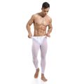 Men Breathable Pure Color See-through Mesh Skin Tight Sport Cycling Gym Training Leggings Trousers Elastic Waistband Drawstring.