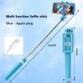 New Wire Controlled Selfie Stick Suitable for Type-C Plug Shrinkage 18cm Stretch 72cm Mini Portable Selfie Stick.