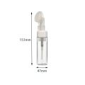 Soap Foaming Bottle Facial Cleanser Foam Maker Bottle with Silicone Clean Brush Portable Facewashing Mousse Foam Bottles.
