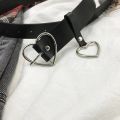 Fashion Women PU Leather Belt Heart Female Cute Black Harajuku Belt Ladies Pants Party Dress Heart Belts For Jeans.