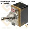 Self-Lock Metal Toggle Switch 14mm Long Head AC 250V 3A 6 Pin 2 Positions SPST ON-OFF Miniature Toggle Latching Switch Self Locking Switch With 14mm Handle For Car Bus Truck CNG. 