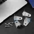 8X Metal Hold Down Brackets and Pins, Blind Brackets Blind Holder Replacements for Horizontal Blind Shades Window. 