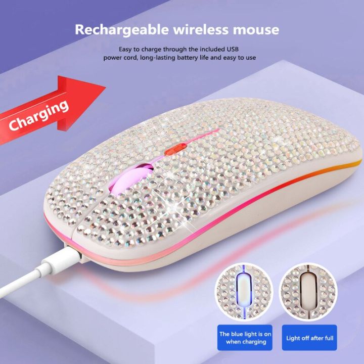 2.4G%20Wireless%20+%20Bluetooth%205.0%20Dual%20Mode%20Mouse%20Rechargeable%20Computer%20RGB%20Light%20Mause%20Silent%20Click%20Pink%20Crystal%20Mice%20For%20Women%20-%20Image%207