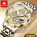 OLEVS 9947 Top Luxury Brand Chronograph Stainless Steel Wristwatch For Men. 