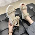Internet Celebrity Little Daisy Sandals Fairy Style ins Tide 2024 Summer New Sports Platform Roman Shoes. 