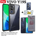 3 in 1 Vivo Y19s Shockproof Phone Case for Vivo Y19S Y 19S Anti Spy Soft Ceramic Matte Privacy Tempered Glass. 
