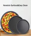Non stick Pizza Pan Round Premium Quality for Oven 3 pcs set ( 10.5,9,8 inch).