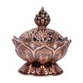 【Daily Necessities For Anyone Store】Holy Tibetan Designed Incense Burner Zinc Alloy Bronze Mini Incense Burner Incensory Incense Craft Incense.