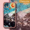 Chenyyka Case For Redmi 9C NFC Case Fashion Colorful Oil Painting Thin Shockproof Square Edge Silicone Casing Full Cover Camera Protect Cases Softcase.