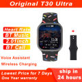 Original Smart Watch T30 Ultra Smartwatch 2.01 inch Bluetooth Call Heart Rate Wireless Charging Sports Smartwatch Women Men. 
