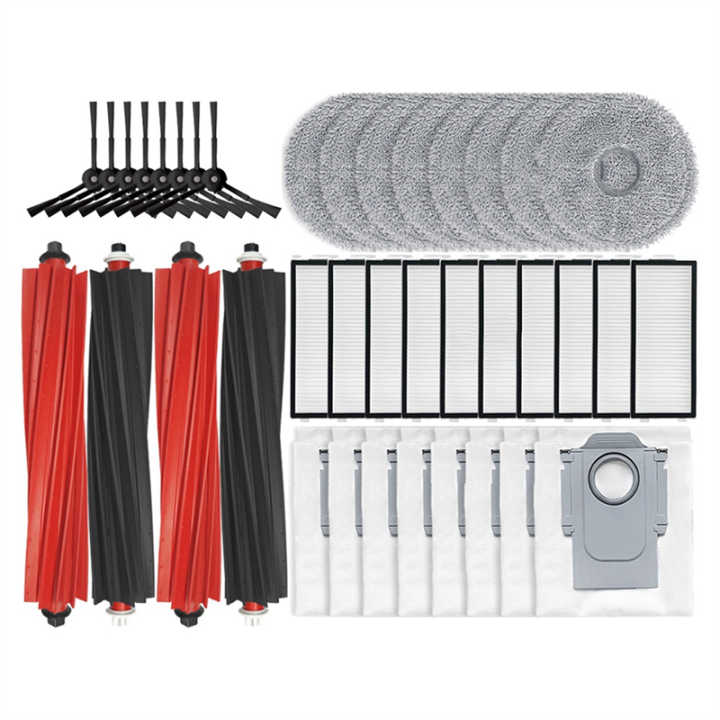 For V20 / P10S Pro Robot Vacuum Cleaner Parts Main Side Brush Mop Filter Dust Bag Replacements