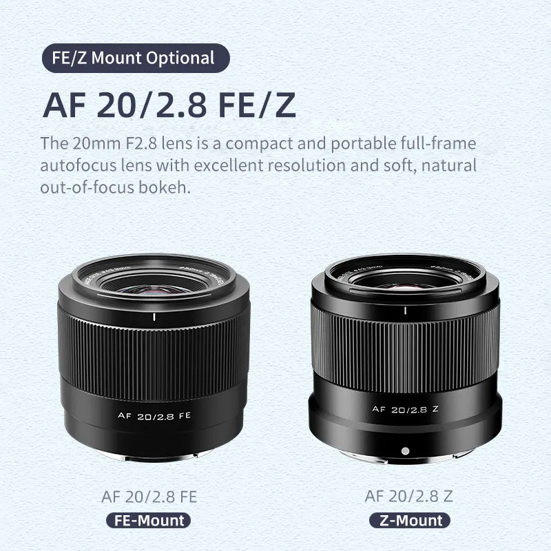 Viltrox 20mm F2.8 Z Auto Focus Full Frame Ultra Wide Angle Viltrox 20mm F2.8 Z Auto Focus Full Frame Ultra Wide Angle