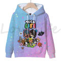 Kids Cartoon Clothes Toca Life World Hoodies Casual Pullover Children Coat Boys Outerwear Autumn Toca Boca Sweatshirt for Girls.