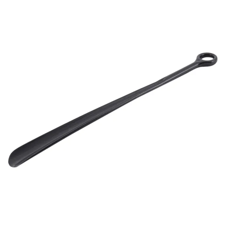 18.5inch%20Plastic%20Extra%20Long%20Handle%20Shoe%20Horn%20Shoehorn%20Flexible%20Easy%20Sturdy%20Slip%20Aid,%201x%20Black%20-%20Image%202