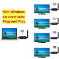 50M Wireless HDMI Extender Audio Video Transmitter Receiver Display Adapter Screen Share for PS4 PS5 Camera PC To TV Projector.