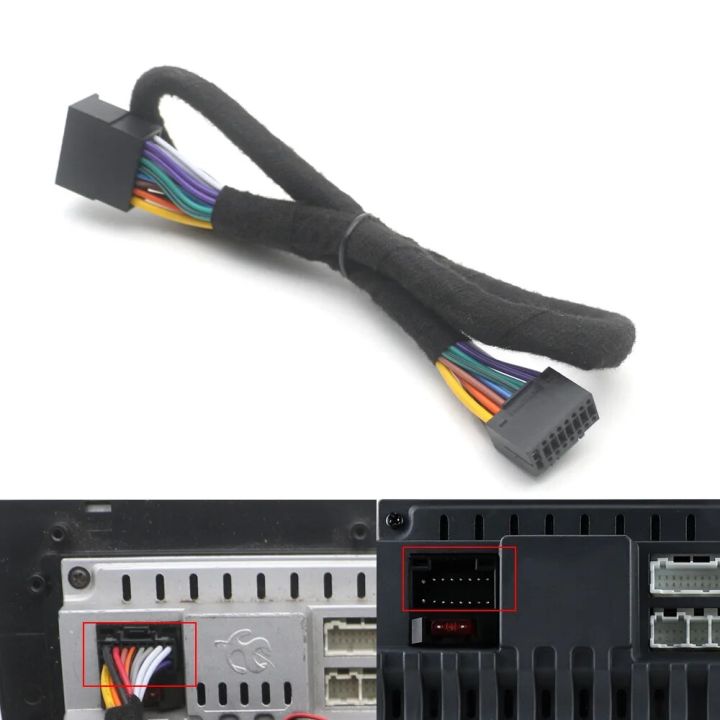 16 Pin Extension Line Wire Harness Kit Power Speak Cable Adapter for ...
