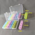 7 Days Medicine Kit box organizer with 28 grids Week day medicine box. 