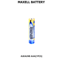 Maxell Alkaline AAA Sized 1.5V Battery 1Pcs , Long Lasting and Reliable Battery.
