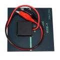 1W 5.5V Solar Cell Epoxy Polycrystalline Solar Panel+Clip For Charging 3.7V Battery System Toy LED Light Study 95*95MM.