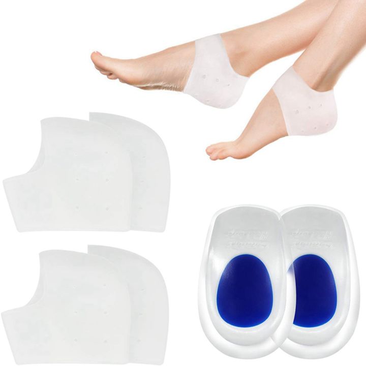 6Pairs%20Heel%20Cups,Plantar%20Fasciitis%20Inserts%20Pads,Gel%20Heel%20Cushion,%20Silicone%20Heel%20Protectors,Great%20for%20Plantar%20Fasciitis%20-%20Image%202
