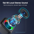 Portable Bluetooth Speaker RGB Colorful Light Waterproof Wireless Subwoofer Stereo Surround TWS Travel Speaker.
