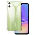 Samsung galaxy a06 premium silicone case crystal clear soft tpu ultra-thin transparent flexible protective mobile phone back cover.