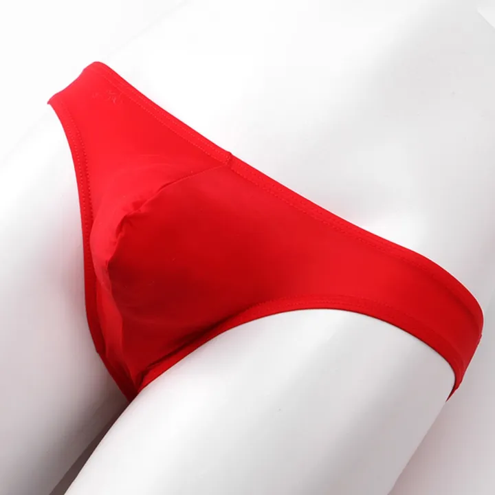 Cool%20Ice%20Silk%20Low-rise%20Underwear%20Men's%20Solid%20Smoth%20Seemless%20Briefs%20Soft%20Bugle%20Pouch%20Panties%20Comfortable%20Breathable%20Bikini%20-%20Image%204