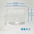 Desktop desktop magnifying glass, large screen with LED light, 360 degree rotation, 3 times magnification, reading, elderly reading books and newspapers. 