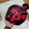 Vega Lark Red And Black Halfface Helmet For Riding Bike.. 